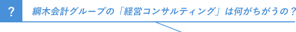 綱木会計グループの「経営コンサルティング」は何がちがうの？